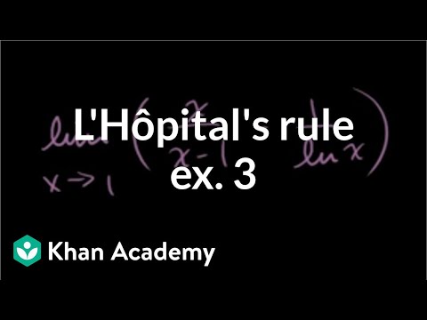 L'Hopital's Rule Example 3