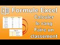 Excel - Formule RANG - Comment calculer le rang et faire un classement sur Excel - Docteur Excel