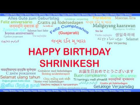 Shrinikesh   Languages Idiomas - Happy Birthday