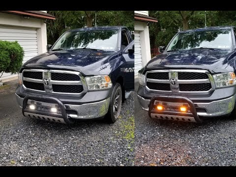 New Ram 2 Color LED Bull Bar Fog Strobe Lights