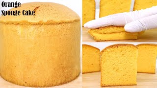 오렌지 스폰지 케이크 레시피 | 오렌지 스폰지 케이크를 만드는 방법 | 오렌지 케이크
