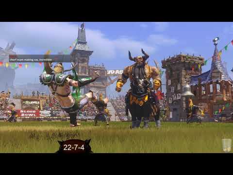 Blood Bowl 2 -Never Give Up! Game 34 - Chaos Dwarves vs. Wood Elves