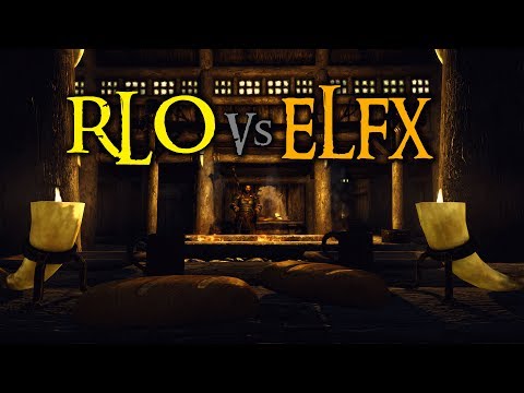 Skyrim Mod Comparison - Realistic Lighting Overhaul Vs. Enhanced Lights and FX