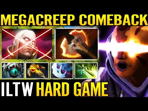 NIGMA ILTW [Anti Mage] 100% Hardest Game - Mega Creeps Comeback vs GOD Invoker 7.29 Dota 2 Pro