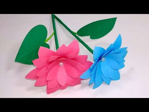 Stick Flower:Stick Flowers Making Ideas Step By Step at Home |Paper Flowers|Jarine's Crafty Creation Video