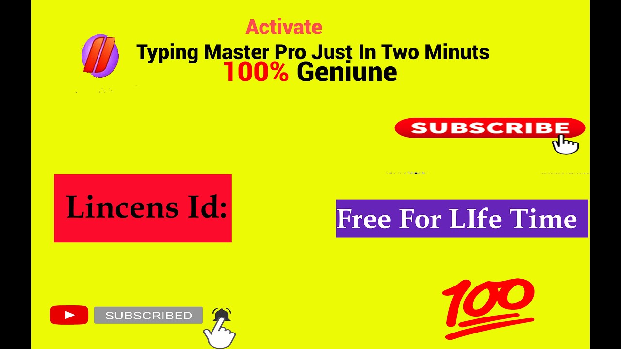 TYPING MASTER PRO LICENSE ID AND PRODUCT KEY | INSTALL TYPING MASTER | 100% WORKING