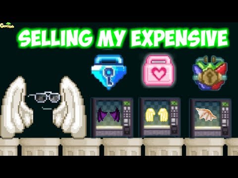 Selling All My Expensive Items P.t2 (Road to 1000Dls) | GrowTopia Video