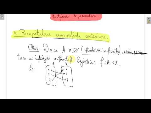 Notiunea de permutare clasa a XI a ( www.supermeditatii.ro)