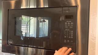 How to open a broken GE Profile microwave oven