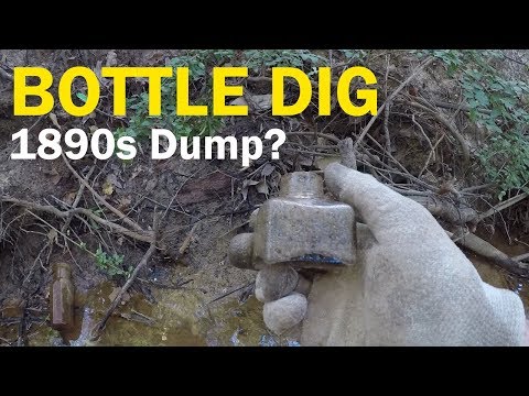 Found an Ink and a HUGE Grasshopper! Bottle Dig #1