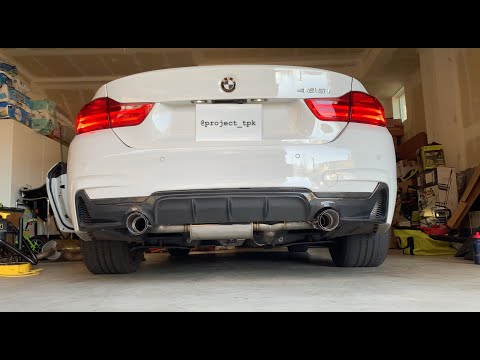 Valvetronic axle-back exhaust install. BMW 435i F32