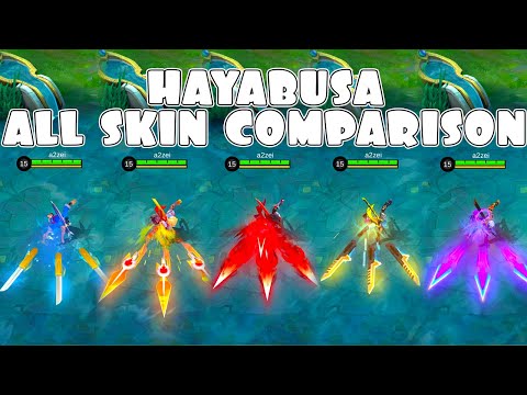 Hayabusa All Skin Comparison MLBB