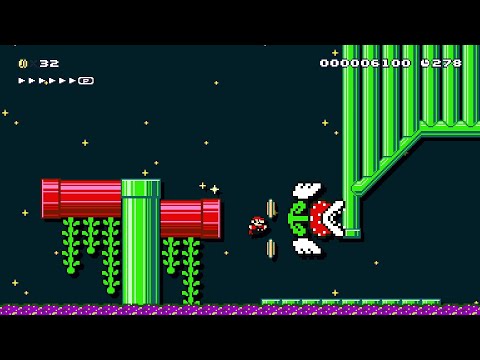 Poisonous Platform Performer 5 by Hampl - Super Mario Maker 2