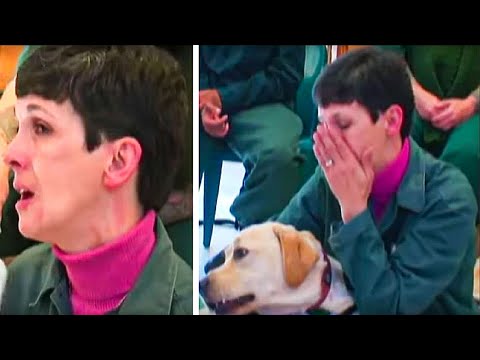 Soldat bringt Hund ins Gefängnis, der sieht einen Insassen und rennt sofort los...