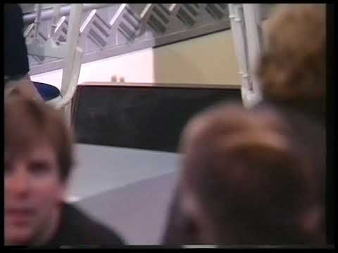 Buster Merryfield tumbles at the British Comedy Awards