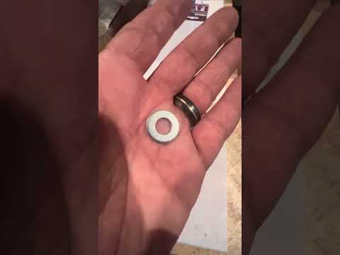 Split lock and flat washers. How to use lock washers and flat washers.