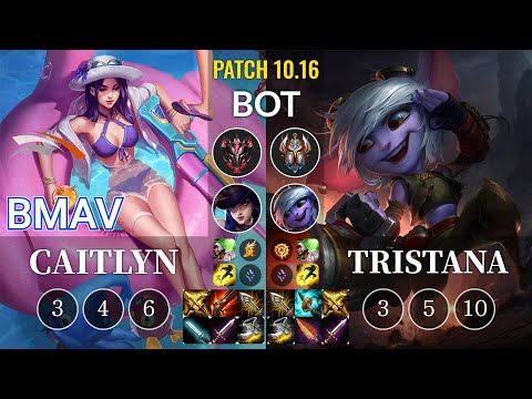 HLE Bmav Caitlyn vs Tristana Bot - KR Patch 10.16