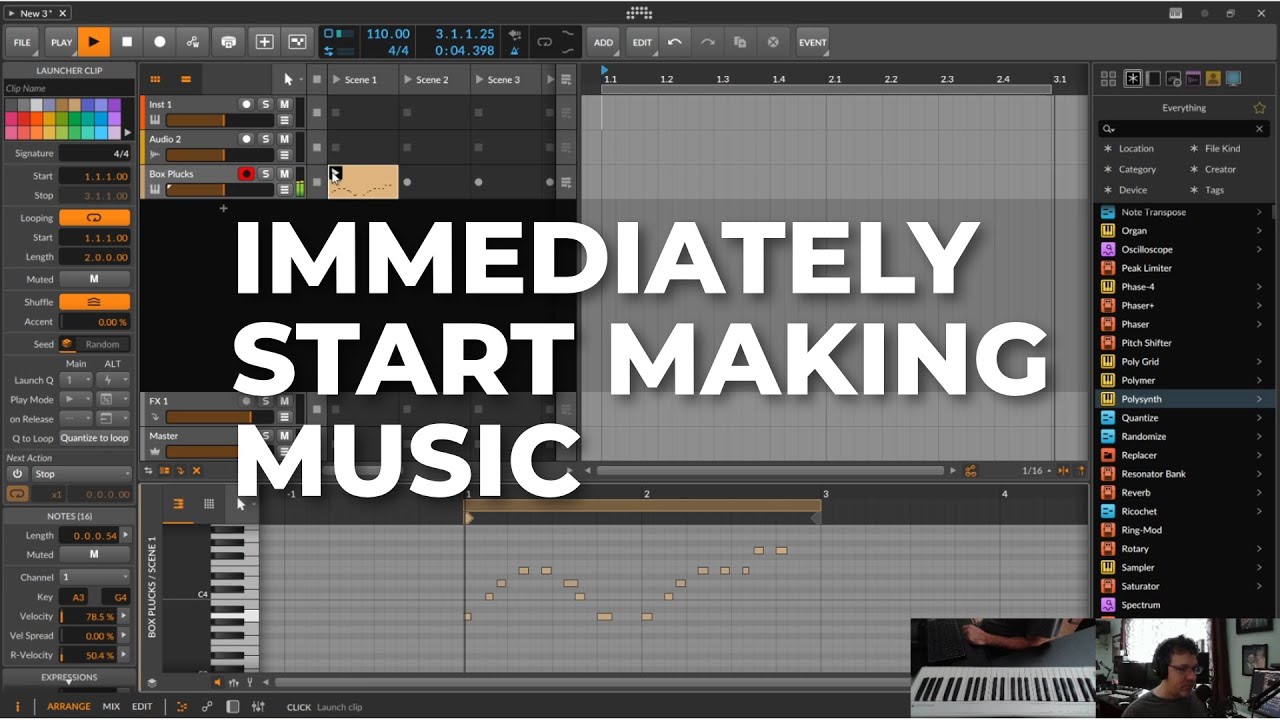 Bitwig Studio 5 - IMMEDIATELY Start Making Music
