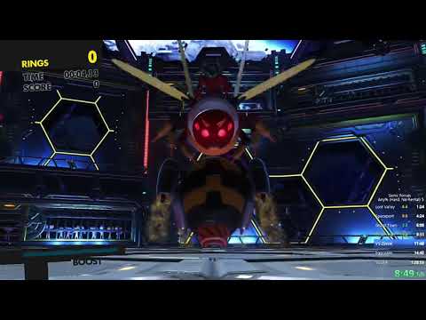 Sonic Forces any% speedrun in 1:20:56