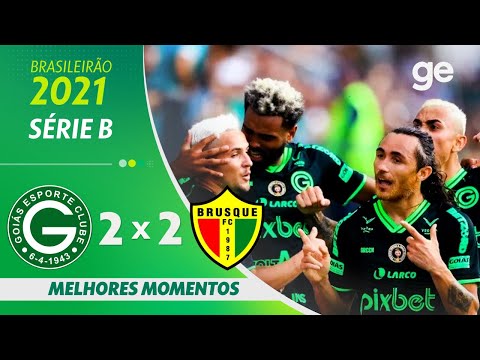 Gols e lances de Goiás x Brusque