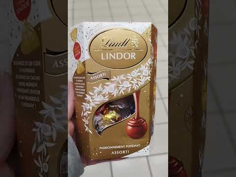 Lindor Assorted Chocolates 🍫 #chocolate #sweet #shorts #lindt #satisfying #viral #trending