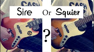 Video thumbnail for Sire OR Squier ? Sire V7 Alder 5 (2nd Gen) VS Squier Affinity Jazz Bass V by Drop D