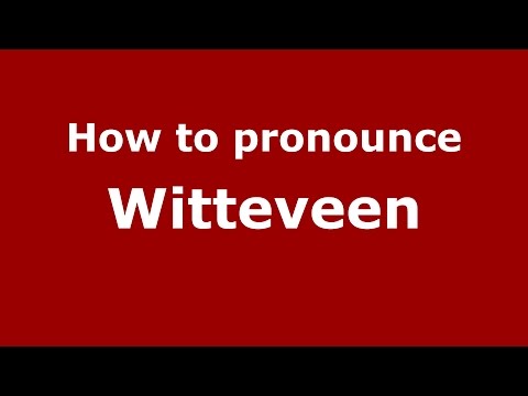 How to pronounce Witteveen (Argentine Spanish/Argentina) - PronounceNames.com