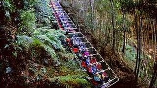 preview picture of video 'World's Steepest Railway - Scenic World, Katoomba'