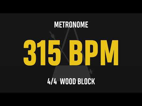 315 BPM 4/4 - Best Metronome (Sound : Wood block)