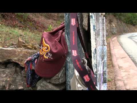 virage ou eu lieu l'accident de la Lancia delta S4 Toivonen-Cresto au tour de Corse 1986