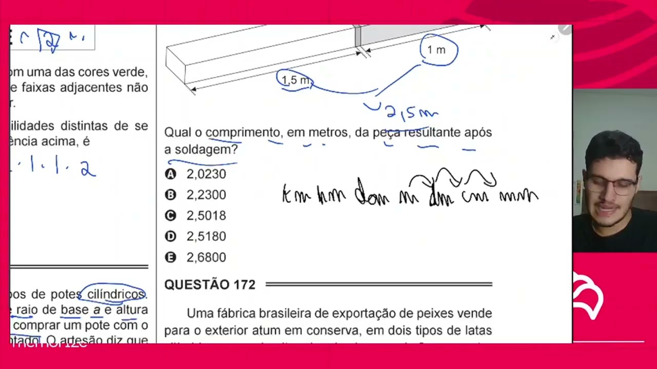 Resolução em Vídeo — Questão 171 ENEM 2015 PPL