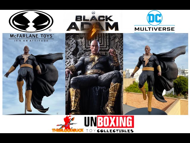 Vídeo relacionado con McFarlane TM15498, Figura de Acción, DC Direct, DC Estatua Película, Black Adam by Jim Lee, Multicolor