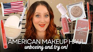 AMERICAN MAKEUP HAUL! Testing A Full Face Of USA Cruelty Free Vegan Make Up Brands First Impression!