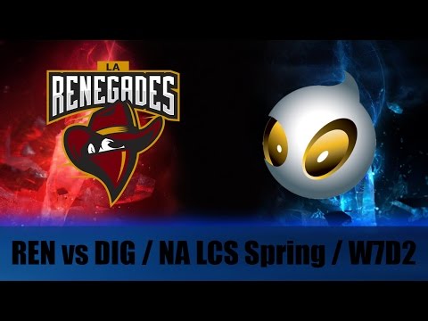 REN vs DIG NA LCS Spring 2016 W7D2 [Highlights]