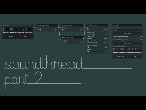 SoundThread for the Composers Desktop Project - Part 2 - Processes