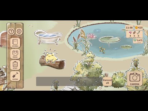 Kamaeru: A Frog Refuge (-by Humble Reeds) - simulation game for Android and iOS - gameplay. - YouTube