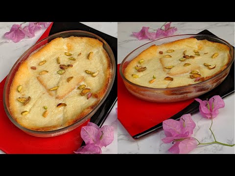 BREAD PUDDING WITH ONLY 4-INGREDIENTS! PREP TIME 5 MINUTES!