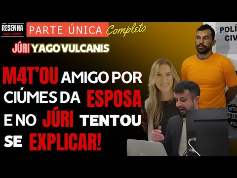█JÚRI █Parte única █Dr. Thiago Flores presidiu júri do RÉU que M4T0'U AMIGO por ciúmes da ESPOSA.