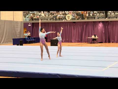 全港技巧體操公開賽2025 三級女子雙人季軍 Kyla & Sarah L3 Girls Pair 2nd Runner-up in HK Acro Gym Open Championship