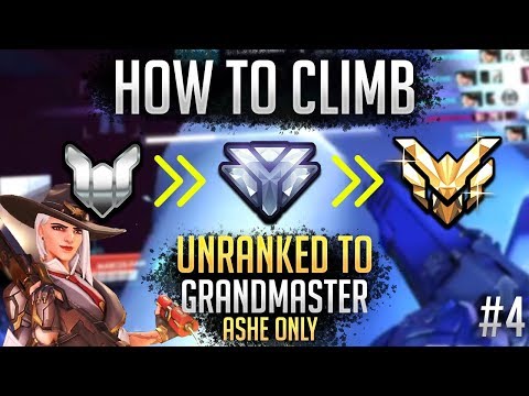 Unranked to GM: ASHE ONLY - How to CLIMB in Overwatch (PS4/Xbox Overwatch)