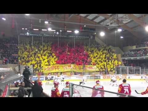 Choreo "Kämpfe, Seckle u Gwinne" (SCL Tigers vs. EHC Biel, Playout-Final Spiel 4)
