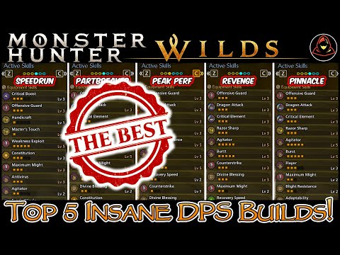TOP 5 INSANE DPS ARMOR BUILDS You NEED to See! | Monster Hunter Wilds