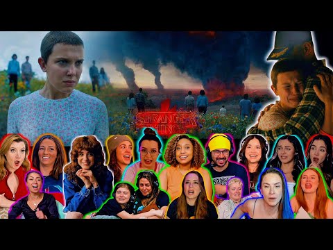 The Cast & Fans React To ELEVEN & HOPPER REUNITE & ENDING SCENE | Stranger Things S4 Ep 9 Reactions