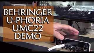 Video thumbnail for Behringer U-PHORIA UMC22 Audio Interface Test (with guitar) | Edwin-E by Edwin-E
