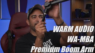 Video thumbnail for Warm Audio WA-MBA Premium Broadcast Microphone Boom Arm | Unbox and Review by Lo Knows