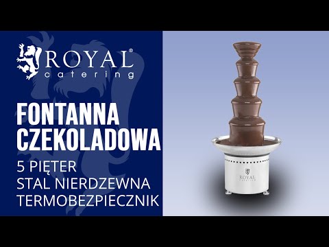 Video - Fontanna czekoladowa - 5 pięter - 6 kg - stal nierdzewna