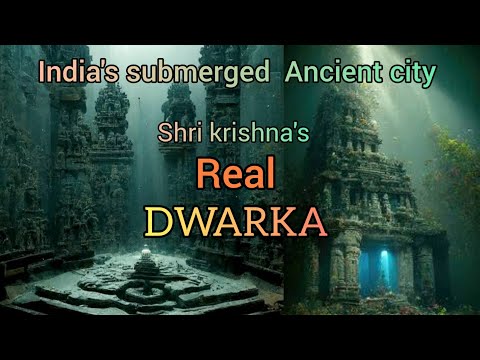 DWARKA krishna 's ancient city under ocean🍃|real/rare images🥺#dwarka#krishna#viral