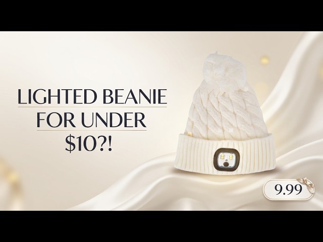 Vídeo relacionado con Disney Winnie The Pooh Beanie Hat, Faux Sherpa Fur Lined Winter Knit Cap with 3D Ears and Cuff, Yellow, One Size