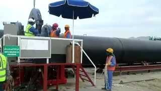 preview picture of video 'HDPE pipeline installation at Al Ghubrah power generation and water desalination plant Oman'