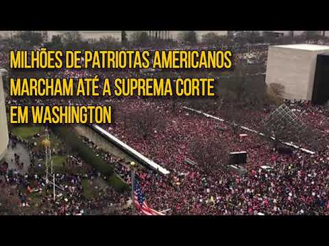 Milhões de patriotas americanos marcham  a Suprema Corte Washington FRAUDE ELEIÇÕES EUA 15/11/2020